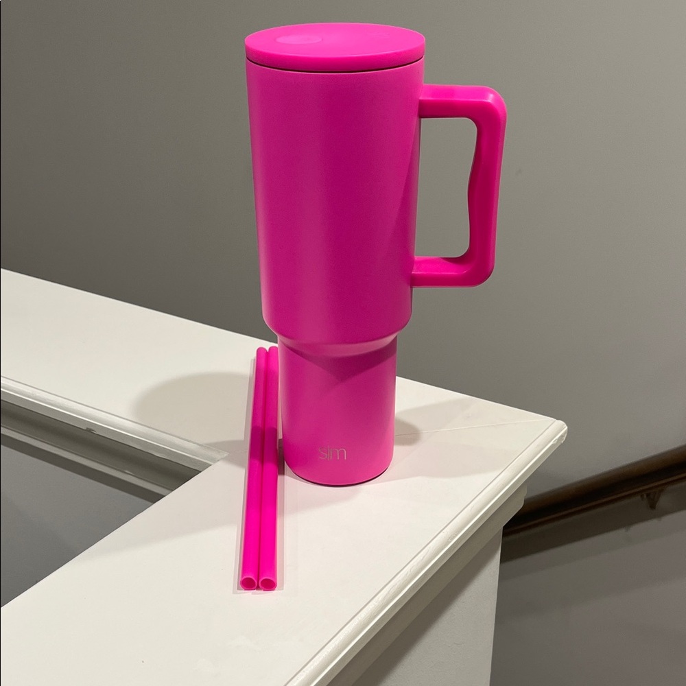 Simple Modern Pink Raspberry Vibes 40 oz. Tumbler with Handle